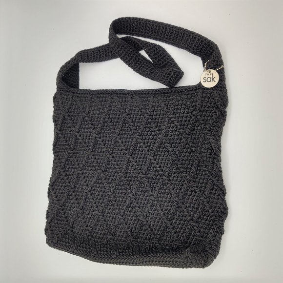 The Sak Black Knit Crocheted Handbag - Picture 2 of 4